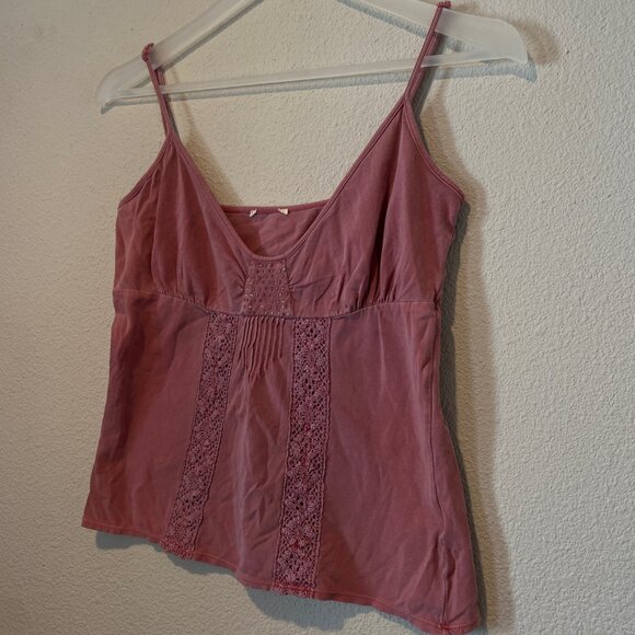 Compocision Pink Y2K Cami Tank Top Medium Embellished Boho Retro - Picture 3 of 4